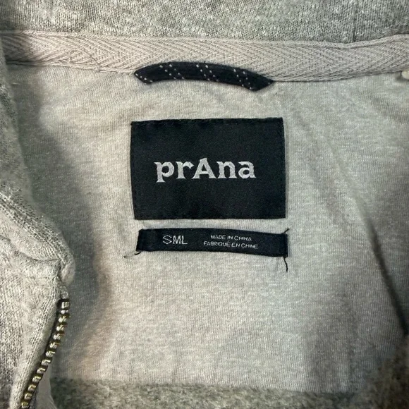 Prana Men's Heather Grey Zip Hoodie - Picture 7 of 9